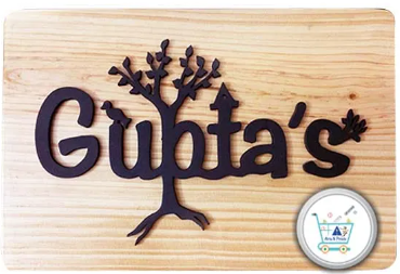 Gupta's Low Price House Name Plate